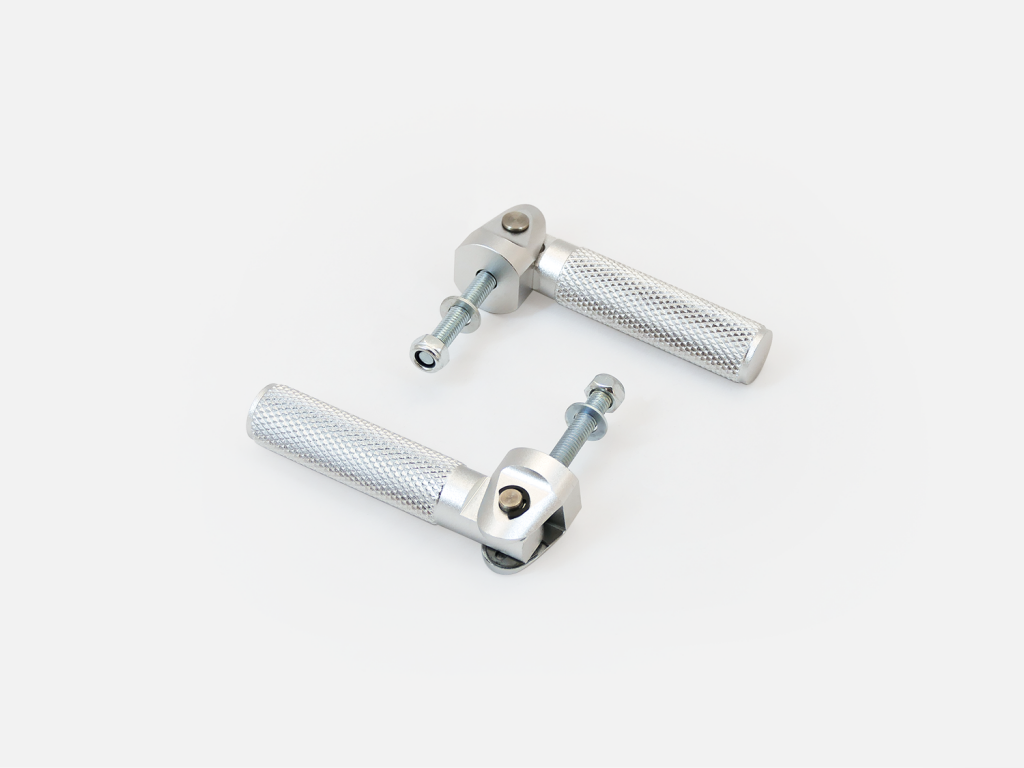 All Alloy Footrests with fold/lock mechanism Available in Black or